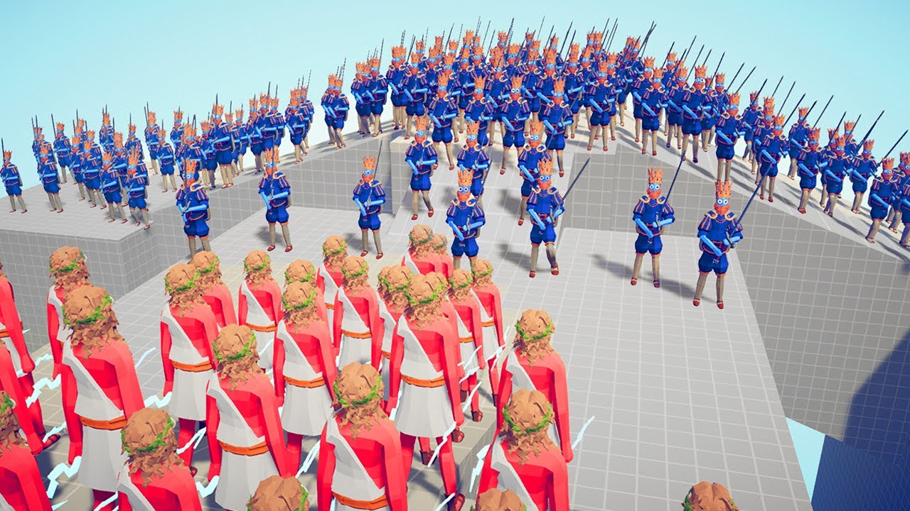 100x MELEE UNITS ⚔️ vs 🏹 100x RANGED UNITS BATTLE / Totally Accurate Battle Simulator ( TABS )