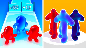 Join Blob Clash 3D vs Blob Runner 3D |⭐✅❤️✅⭐| All Level Gameplay Android iOS AF4773