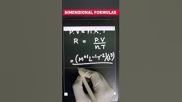 trick to find dimensional formula of universal gas constant R 🇮🇳❤️🤞🏻 #physicsformulas #dimensions
