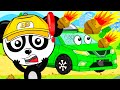 Pebble Trouble: Cartoon Cars Navigate the Road Safety Labyrinth | Kids Fun &amp; Learning