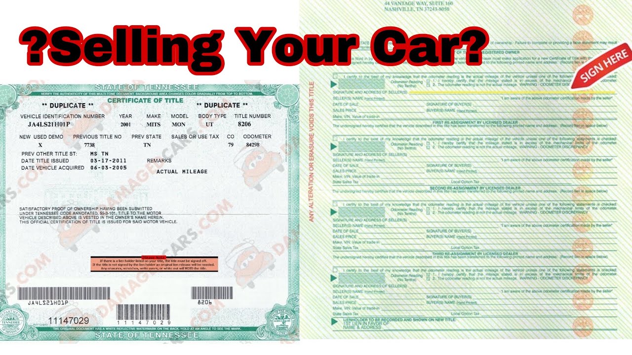 How To Fill Out Car Title / Tennessee Dealer / Easy Dealer Instructions
