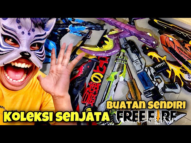 Review semua koleksi senjata freefire real life! class=