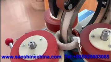 Textile tape toroid taping machine (SS300T-05) @windingmachinechina @toroid winder