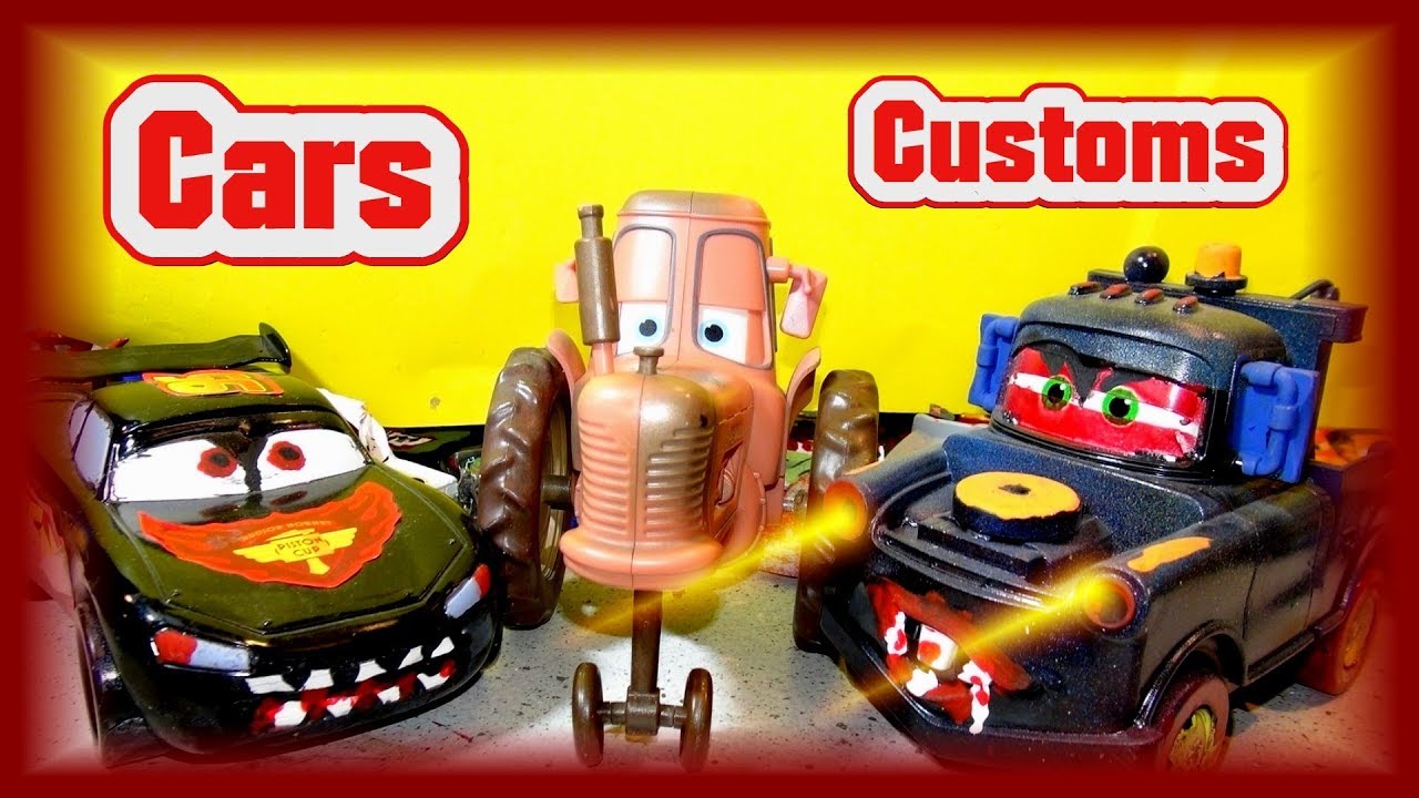 Pixar Cars Custom Diecast Learn Colors Painting Lightning McQueen Finn McMissile or Miss Fritter