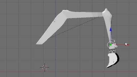 excavator in blender