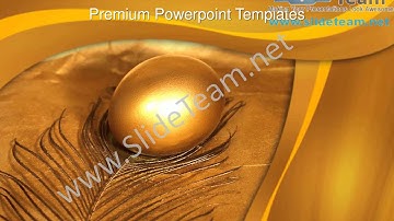 Golden Egg Nature PowerPoint Templates ppt Themes 0812 Slides Backgrounds