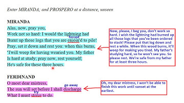 CLASS 11 ENLGISH LITERATURE -  The Tempest Act3 Scene 1( Lines 1 - 48)
