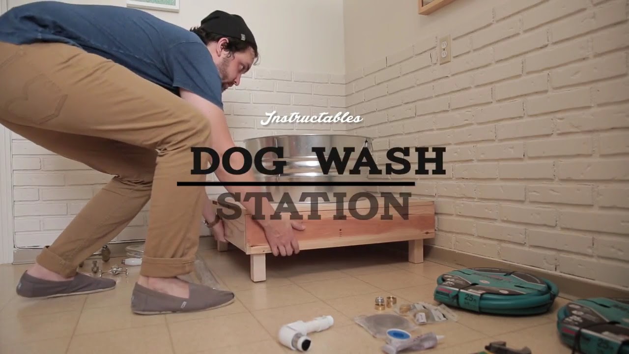 homemade dog wash station