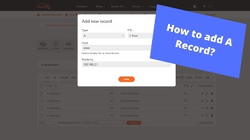 How to add DNS A record? (2021)