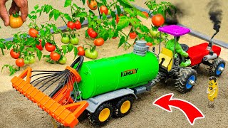 Diy tractor making mini Automatic Water Pump | How to plant a tomato field | @Keepvilla @SunFarming