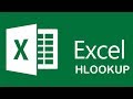 شرح دالة البحث الافقي في الاكسيل hlookup function  in excel