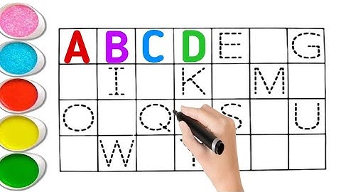 Learn Alphabets With Colours And Glitters | Tracing ABC For Kids | Best Learning Video For Toddlers