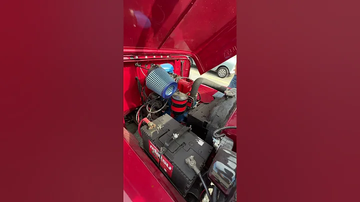 Willys Jeep engine bay 61st  Independence Day Drive out Kingston Jamaica #shorts