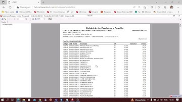 Impressão em PDF / Exportar Excel / Salvar relatório