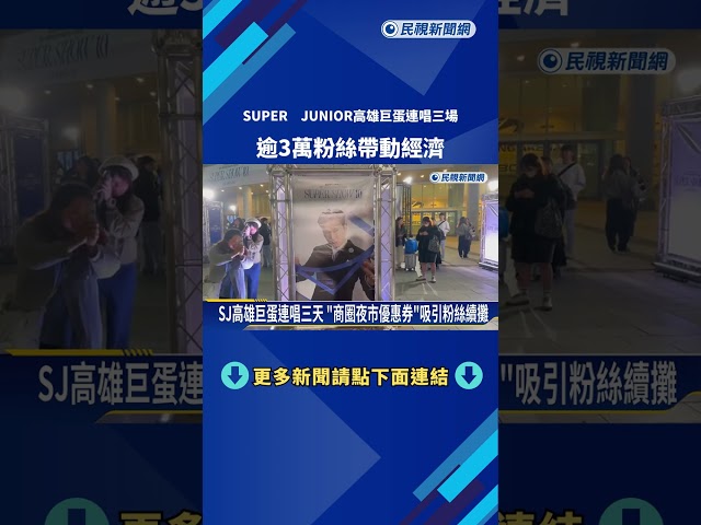 SUPER JUNIOR高雄巨蛋連唱三場 逾3萬粉絲帶動經濟－民視新聞