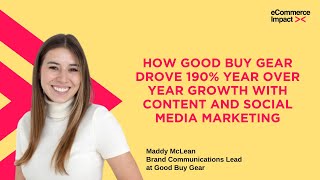 How Good Buy Gear drove 190% year over year growth with content and social media marketing