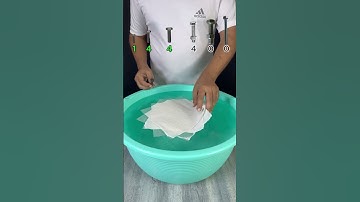 TRY TO GUESS HOW MANY TISSUE PAPER IT TOOKS! #satisfying #asmr #experiment #asmrsounds #asmrshorts