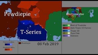 Pewdiepie vs T-Series War : Youtube Civil War : Every Day
