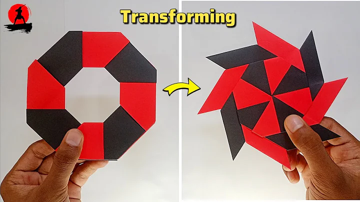 How to make Transforming Ninja Star | Ninja Star - Origami #diy#craft #ninja #uk #usa #australia  
