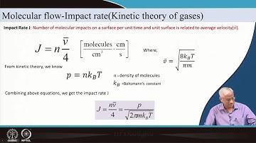 Lecture 33 Molecular Flow #swayamprabha #CH36SP