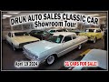 Classic cars for sale lot walk  druk auto sales ramsey minnesota april 19 2024