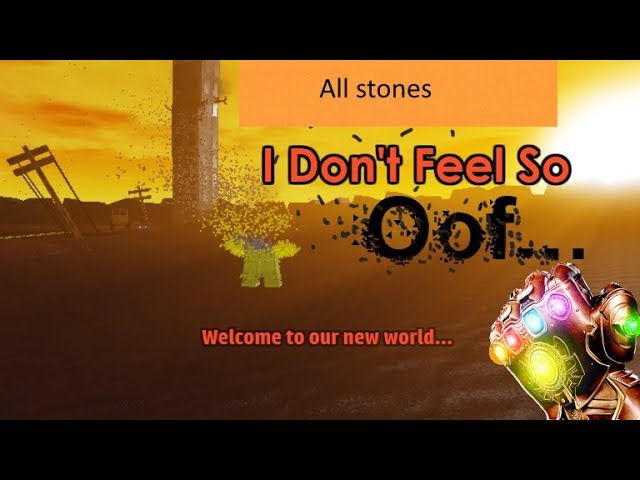 Roblox I Dont Feel So Oof All Stones And Powers Youtube - i dont feel so oof roblox
