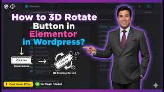 How to 3D Rotate Button in Elementor in Wordpress?