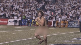 RAW VIDEO: Streaker interrupts ODU football game