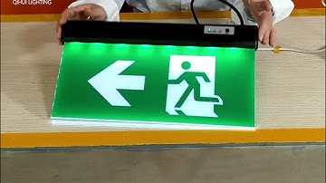 self check function LED exit sign emergency light