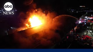 Commuter chaos after highway inferno