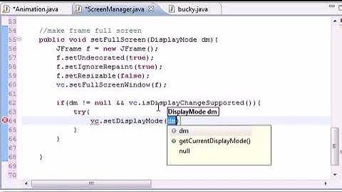Java Game Development | Chapter. 17 -  Full Screen with Buffer Strategy ‏