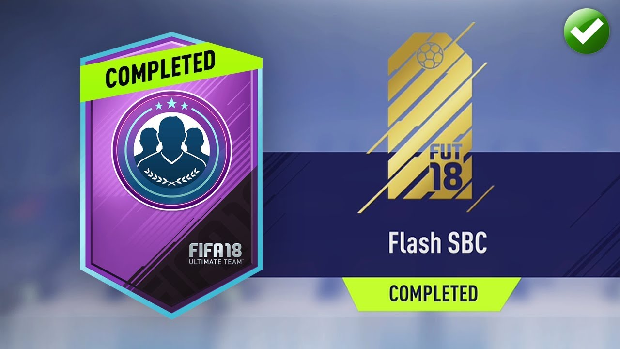 FIRST FLASH SBC! (CHEAPEST METHOD & COMPLETED) (FIFA 18 Ultimate Team)