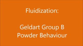 Celebrity Fluidization - Geldart Group B Powder Behaviour Wealth