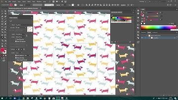 How to implement pattern swatches and change colors in Adobe Illustrator