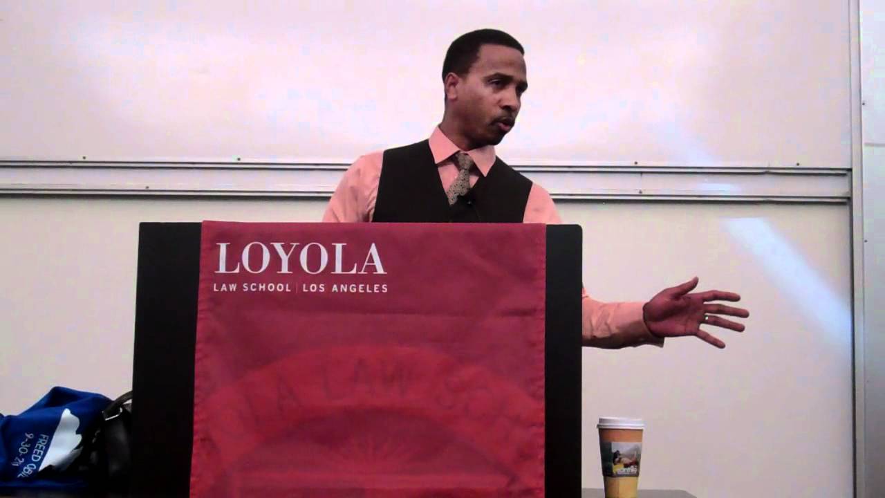 Obie Anthony speaks at Loyola Law School, Los Angeles