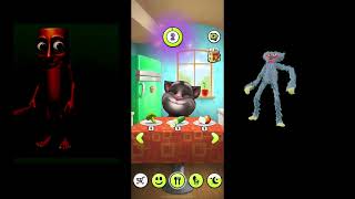 Taking Care Of Talking Tom Feeding, Playing & Bedtime With Huggy Wuggy