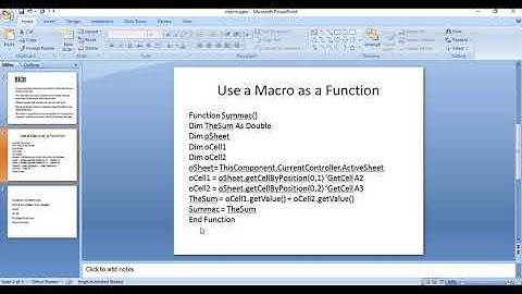 Use a macro as a function | Part 2 | Class X | Session 4 | Open Office