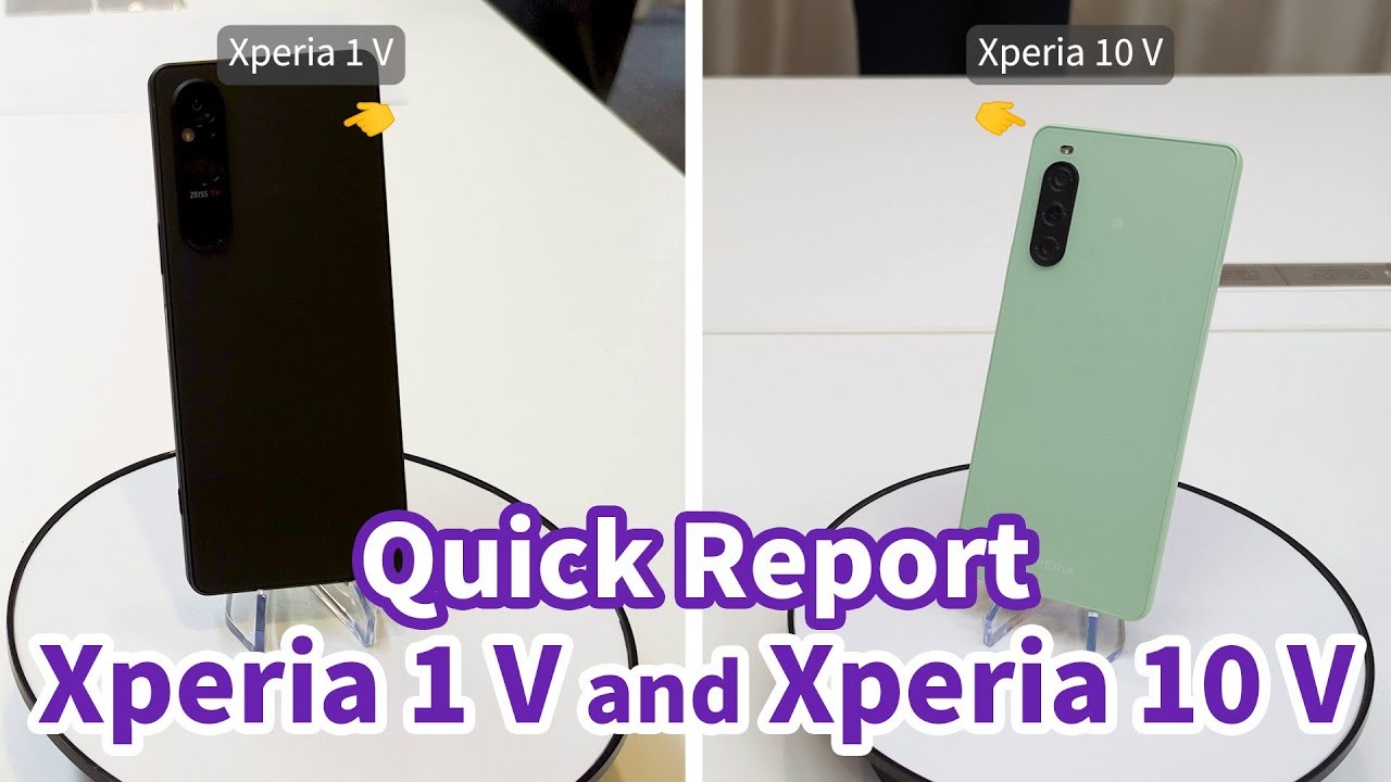 ソニーXperiaの新モデル「Xperia 1 V」と「Xperia 10 V」を写真で細部