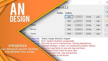 Cara Mengatasi Apache Shutdown Unexpectedly Pada Xampp