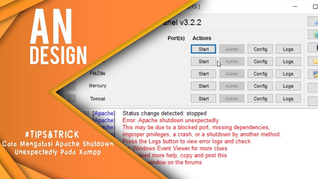 Cara Mengatasi Xampp Apache Error