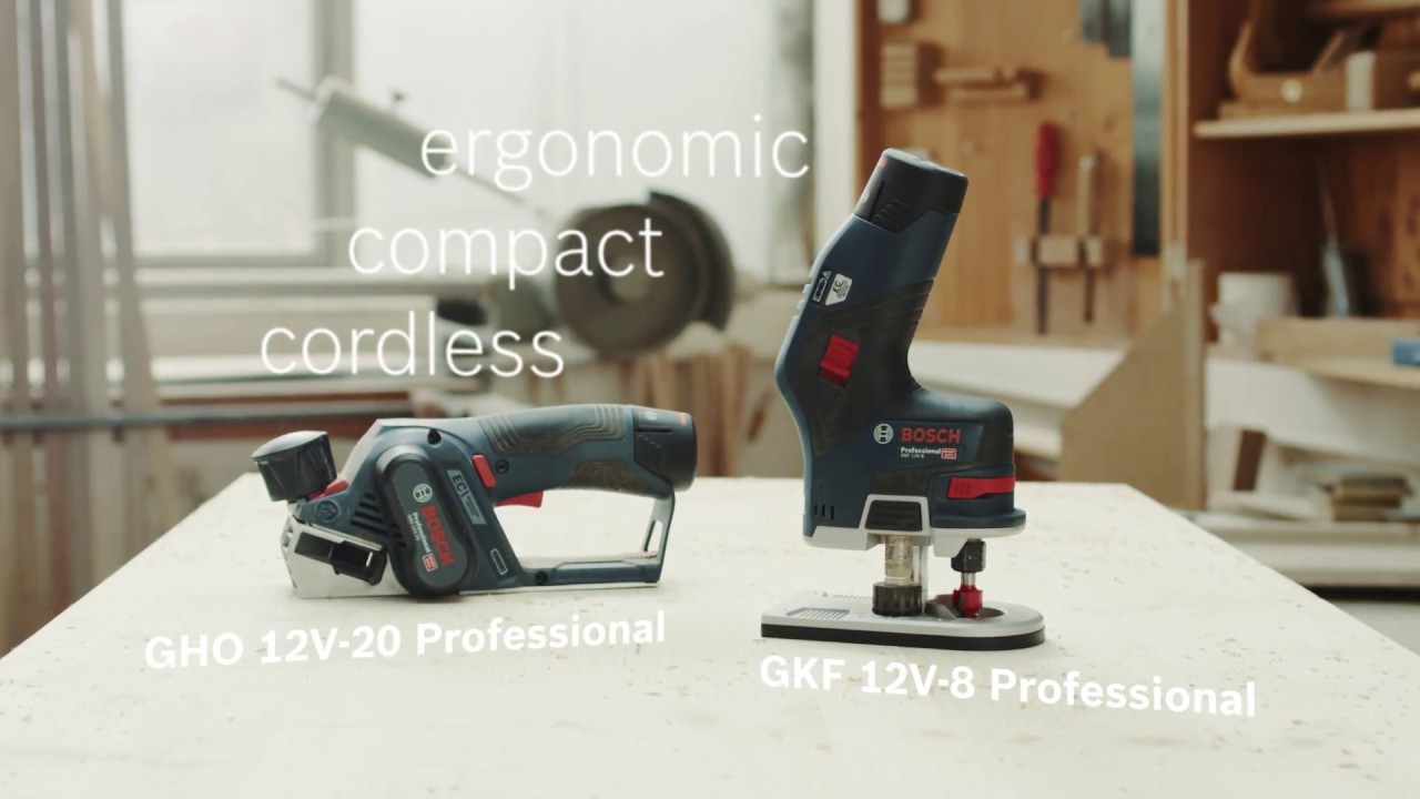 Hands-on precision: Bosch Professional GKF 12V-8 & GHO 12V-20 