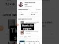 Thanks for support #shorts #ytshorts #vairalvideo #trrndingshorts