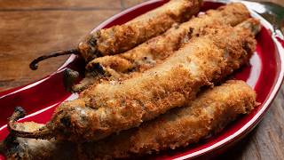 Crispy Chile Rellenos Cheesy, Breaded & Fried, This Viewer Recipe Is A Fun Take On A Clic