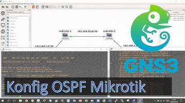 Belajar Routing OSPF mikrotik dengan GNS3 Simulator