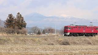 東北本線 ED75形 単9586レ 本宮～五百川 2019年3月13日