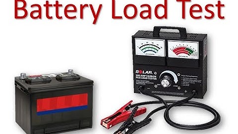 Testing a Battery With a Carbon-Pile Load Tester