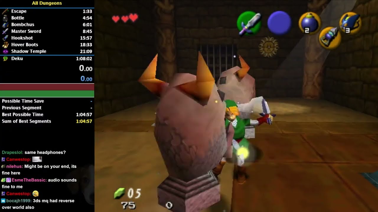 Ocarina of Time All Dungeons Speedruns