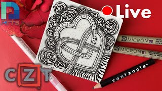 Let's Tangle Together #5 - Draw with Nidhi Prakash CZT - Zentangle