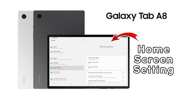 Samsung Galaxy Tab A8 Home Screen Setting - Home Screen Layout Setting, App Screen Grid Setting