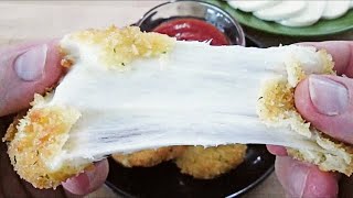 Fried Mozzarella - Way Better than Cheese Sticks - PoorMansGourmet